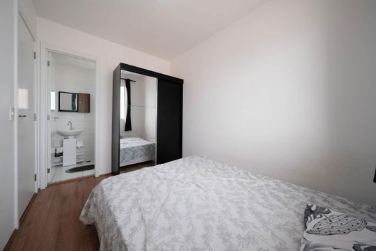 Suíte de apartamento para alugar com 1 quarto, 35m² em Vila Ré, São Paulo