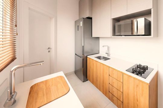 Cozinha de apartamento à venda com 2 quartos, 50m² em Ipanema, Rio de Janeiro
