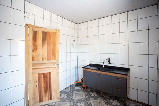 Cozinha de casa para alugar com 1 quarto, 55m² em Campanário, Diadema