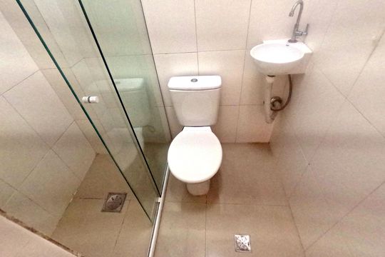 Banheiro de apartamento para alugar com 1 quarto, 30m² em Embaré, Santos