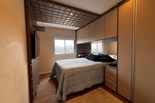 Suíte  de apartamento à venda com 1 quarto, 66m² em Empresarial 18 do Forte, Barueri