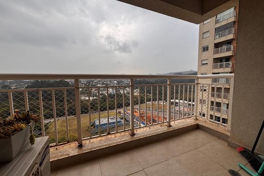 Varanda de apartamento à venda com 1 quarto, 66m² em Empresarial 18 do Forte, Barueri