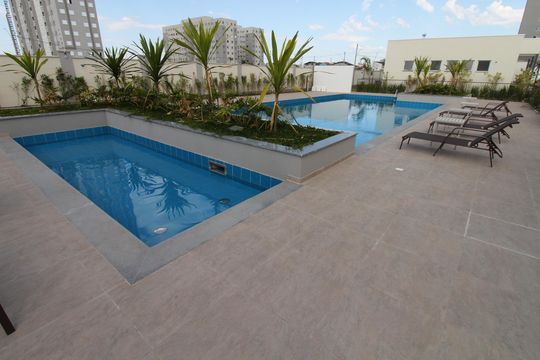 Área comum - Piscina de apartamento para alugar com 2 quartos, 36m² em Parque dos Ipes, São José dos Campos