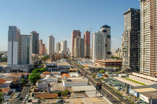 Vista da Sacada de apartamento para alugar com 2 quartos, 64m² em Setor Marista, Goiânia