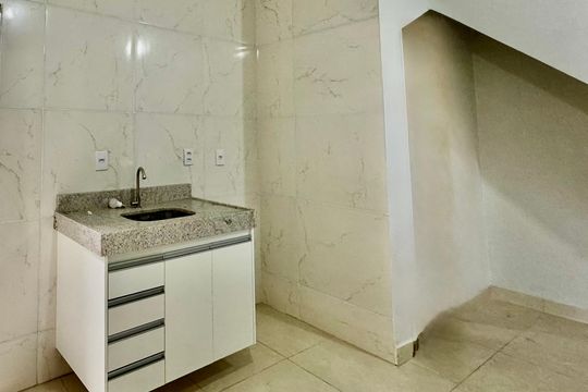 Cozinha de kitnet/studio para alugar com 1 quarto, 58m² em Ipiranga, Belo Horizonte