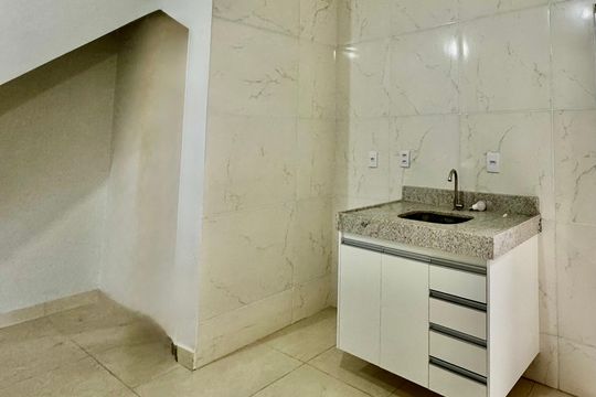 Cozinha de kitnet/studio para alugar com 1 quarto, 58m² em Ipiranga, Belo Horizonte