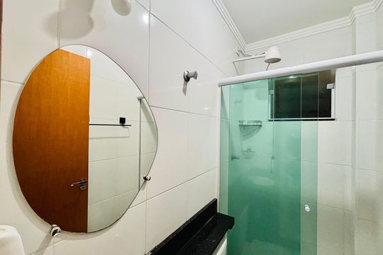 Banheiro de apartamento para alugar com 2 quartos, 53m² em Vila Progresso (zona Leste), São Paulo