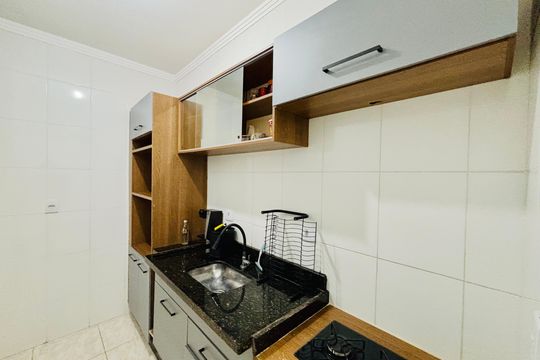 Cozinha de apartamento para alugar com 2 quartos, 53m² em Vila Progresso (zona Leste), São Paulo