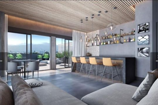 Área externa de apartamento para alugar com 2 quartos, 42m² em Saco Grande, Florianópolis