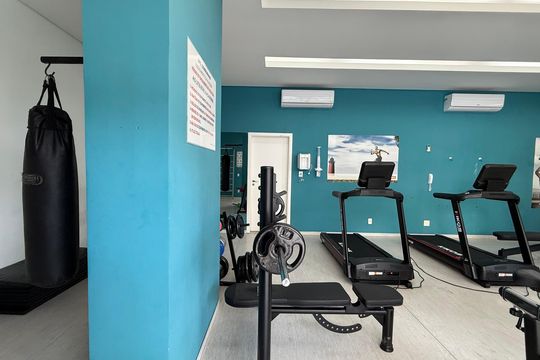 Área comum de apartamento para alugar com 3 quartos, 94m² em Jardim Belmar, Guarujá