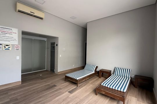 Área comum de apartamento para alugar com 3 quartos, 94m² em Jardim Belmar, Guarujá