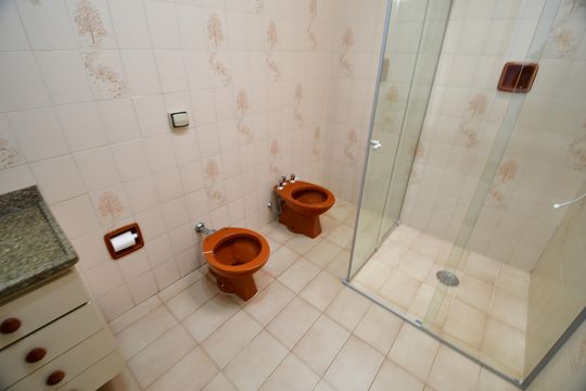 Banheiro Social de casa para alugar com 4 quartos, 200m² em Jardim Presidente Wenceslau, Campinas