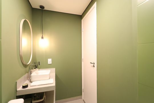 Banheiro Social  de apartamento para alugar com 2 quartos, 62m² em Vila Romana, São Paulo