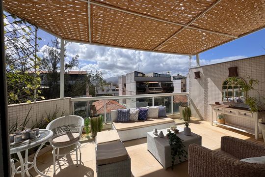 Varanda de apartamento à venda com 4 quartos, 364m² em Recreio dos Bandeirantes, Rio de Janeiro