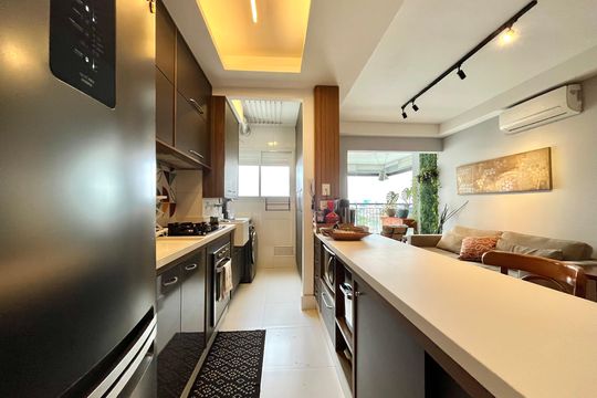 Cozinha de apartamento para alugar com 2 quartos, 67m² em Vila Mascote, São Paulo