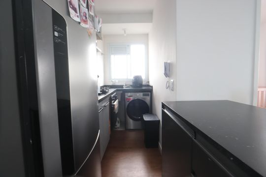 Cozinha de apartamento à venda com 2 quartos, 36m² em Vila Cunha Bueno, São Paulo