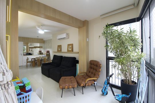 Sala - Varanda de apartamento à venda com 2 quartos, 70m² em Barra Olímpica, Rio de Janeiro
