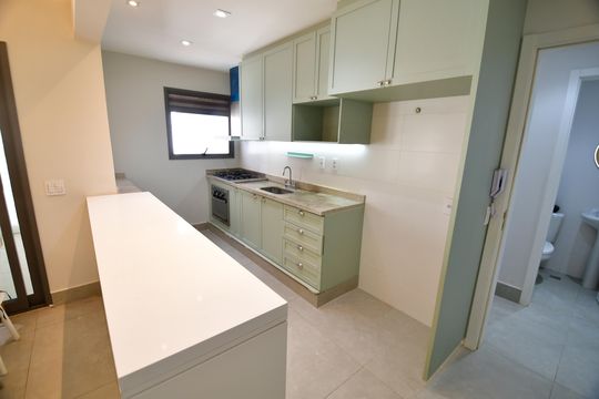 Cozinha de apartamento para alugar com 3 quartos, 147m² em Jardim Belo Horizonte, Campinas