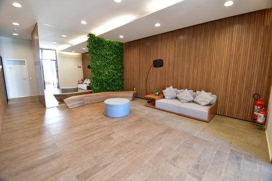 Hall social de apartamento para alugar com 3 quartos, 147m² em Jardim Belo Horizonte, Campinas