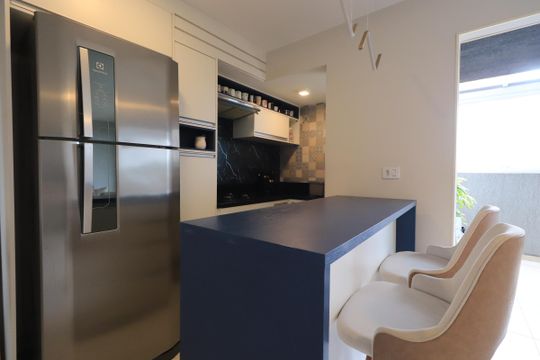 Cozinha de apartamento à venda com 2 quartos, 63m² em Chácara Califórnia, São Paulo
