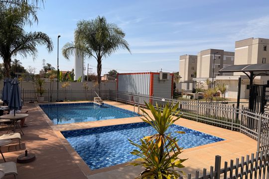 Área comum - Piscina de apartamento para alugar com 3 quartos, 46m² em Água Branca, Piracicaba