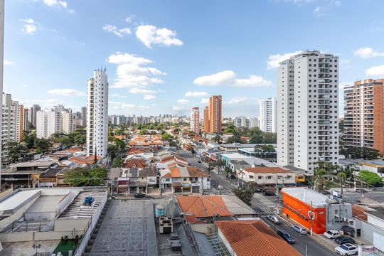Vista da Sala de apartamento à venda com 3 quartos, 107m² em Campo Belo, São Paulo