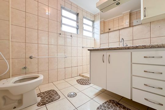 Banheiro da Suíte de apartamento para alugar com 3 quartos, 124m² em Jardim Olavo Bilac, São Bernardo do Campo