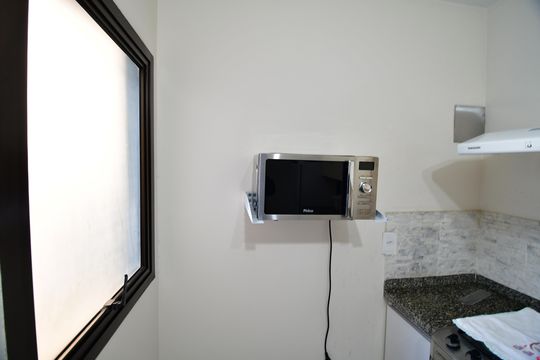 Cozinha de apartamento à venda com 1 quarto, 70m² em Conceicao, Campinas