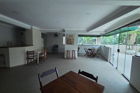 Área comum - Salão de festas de apartamento para alugar com 2 quartos, 76m² em Canto do Forte, Praia Grande