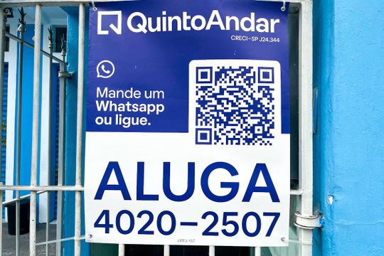 Placa grande instalada dia 26 de agosto de 2026 código da plaquinha: LRTJ-157 de casa para alugar com 1 quarto, 90m² em Moinho Velho, São Paulo