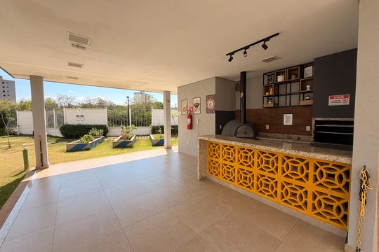 Área comum - Churrasqueira de apartamento para alugar com 2 quartos, 46m² em Água Branca, Piracicaba