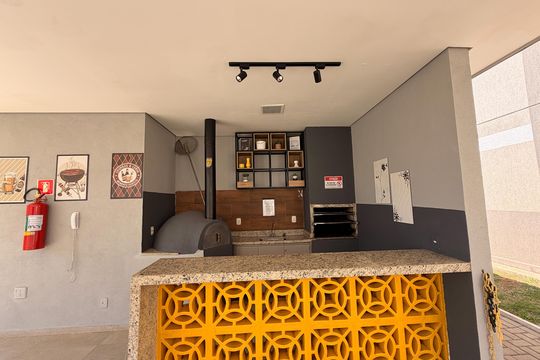 Área comum - Churrasqueira de apartamento para alugar com 2 quartos, 46m² em Água Branca, Piracicaba