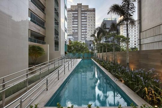 Área externa de apartamento à venda com 3 quartos, 94m² em Funcionários, Belo Horizonte