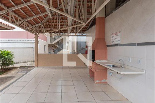 Área comum - Churrasqueira de apartamento para alugar com 2 quartos, 50m² em Residencial Cosmos, Campinas