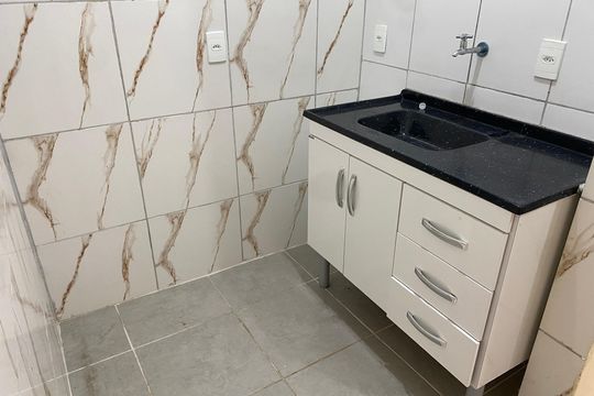 Cozinha de kitnet/studio para alugar com 1 quarto, 40m² em Cidade Nova, Rio de Janeiro
