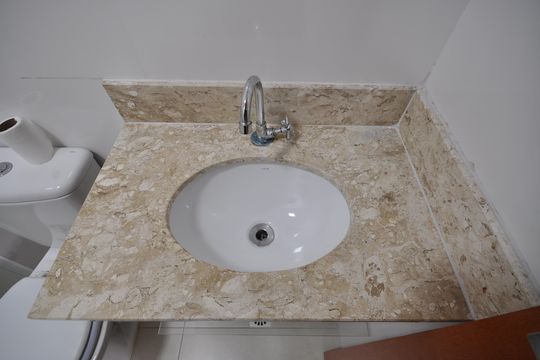 Banheiro do Quarto Suíte de apartamento para alugar com 2 quartos, 49m² em Vila Constança, São Paulo