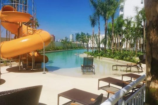 Área comum - Piscina de apartamento para alugar com 1 quarto, 63m² em Alphaville Empresarial, Barueri