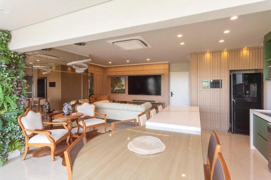 Sala de apartamento para alugar com 2 quartos, 107m² em Swiss Park, Campinas