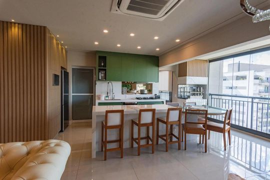 Cozinha de apartamento para alugar com 2 quartos, 107m² em Swiss Park, Campinas