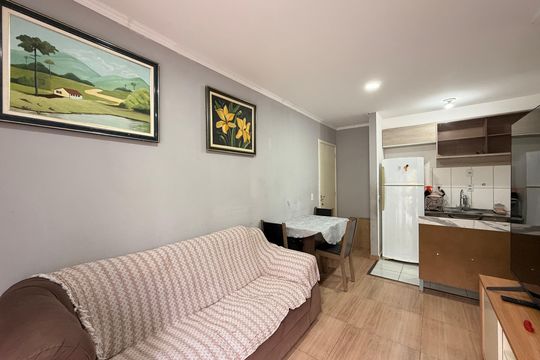 Sala de apartamento à venda com 2 quartos, 52m² em Jardim Promeca, Várzea Paulista