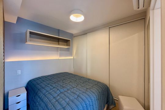 Quarto  de apartamento à venda com 1 quarto, 35m² em Campo Belo, São Paulo
