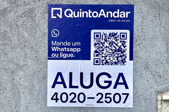Plaquinha instalada  de casa para alugar com 1 quarto, 50m² em Americanópolis, São Paulo
