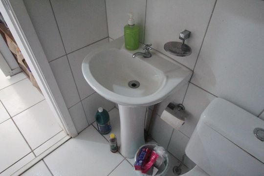 Banheiro da Suite de apartamento à venda com 2 quartos, 55m² em Candelária, Belo Horizonte