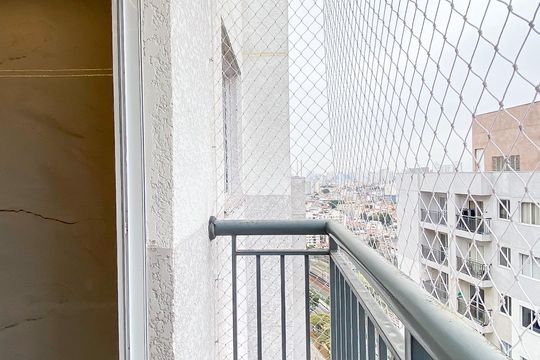 Varanda  de apartamento para alugar com 2 quartos, 35m² em Vila Guilhermina, São Paulo