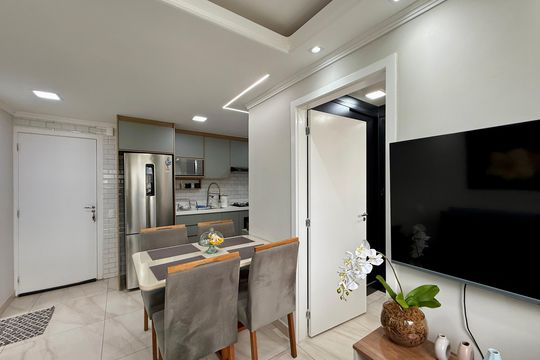 Sala de apartamento à venda com 1 quarto, 35m² em Jardim Promissao, São Paulo