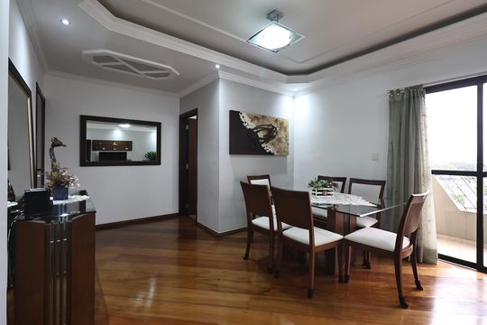 Sala de apartamento à venda com 3 quartos, 127m² em Vila Marina, Santo André