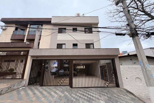 Fachada + plaquinha YVPZ-533 de apartamento à venda com 3 quartos, 105m² em Utinga, Santo André
