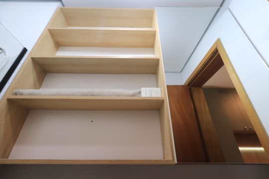 Banheiro de kitnet/studio para alugar com 1 quarto, 19m² em Vila Esperança, São Paulo