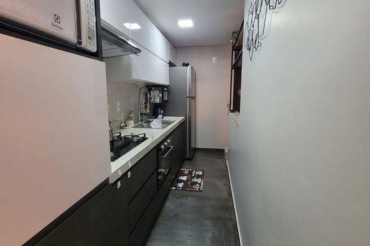 Cozinha de apartamento para alugar com 3 quartos, 77m² em Jardim das Americas 2A Etapa, Anápolis