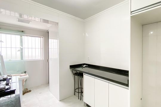 Cozinha  de apartamento para alugar com 2 quartos, 50m² em Vila Londrina, São Paulo
